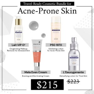 Travel kit for acne-prone skin