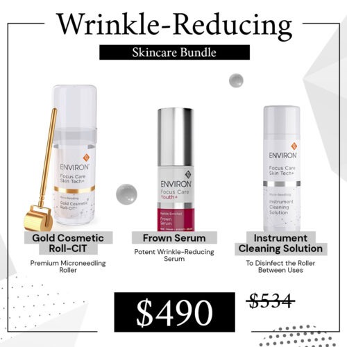 Wrinkle reducing skincare set